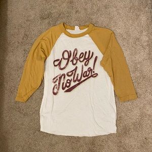 Obey baseball shirt